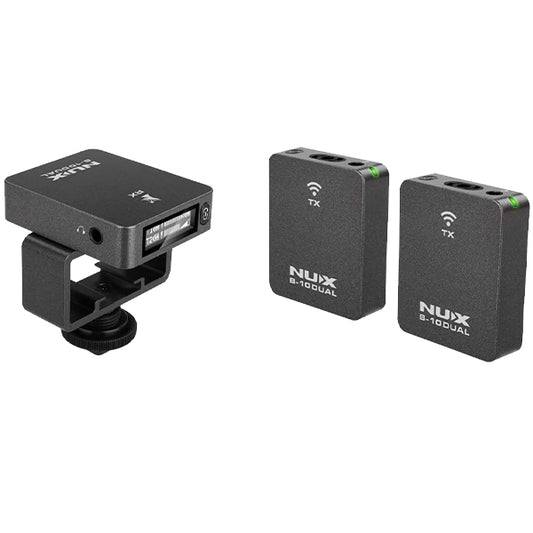 Nux B-10 Dual Vlog 2.4GHz Wireless Microphone System (B10)