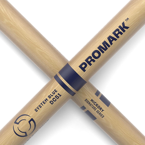 ProMark TXDC51W System Blue DC51 Lacquered Hickory Marching Snare Drumstick