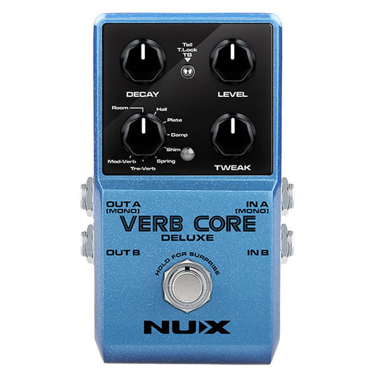 NUX Verb Core Deluxe 8 Reverb Type Electric Guitar Effect Pedal