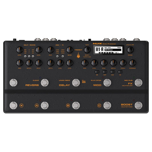 NUX Trident NME-5 Multi Effect Processor Guitar Pedal with Amp Modeler with IR Loader (NME5 NME 5)