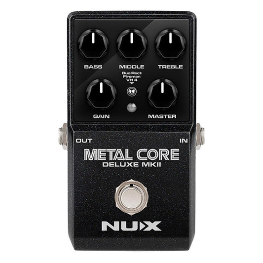 NUX Metal Core Deluxe MKII 3 Distortion High Gain Preamp Guitar Effect Pedal with True Bypass