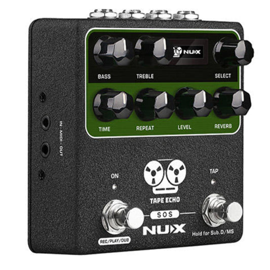 NUX NDD-7 Verdugo Analogue Tape Echo Effects Pedal with Essential Knobs (NDD7)
