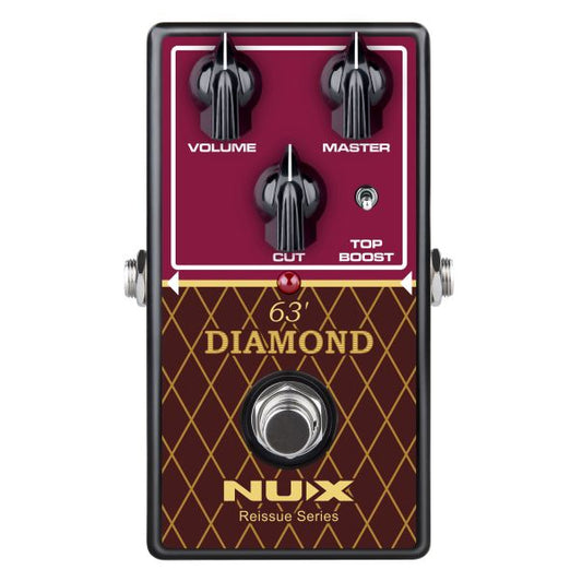 NUX NRO-6 Reissue Series 63 Diamond Overdrive Guitar Effect Pedal (NRO6)