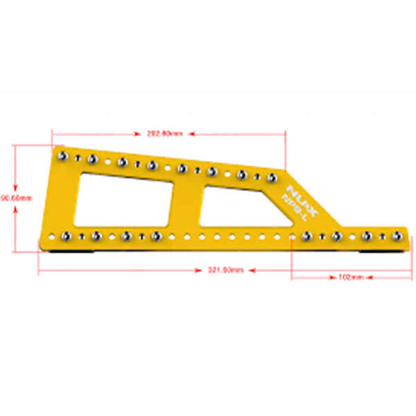 Nux NPB-M Bumblebee Manageable Pedalboard Effect Pedal Train Board for Guitar - Medium (NPBM)