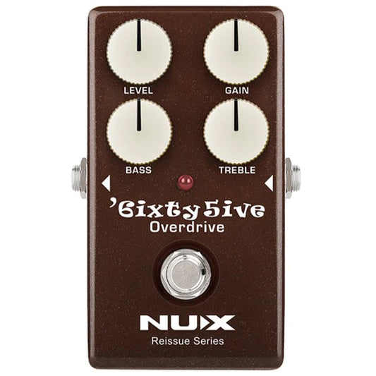 NUX 6ixty 5ive Overdrive Reissue Series Black Panel Electric Guitar Effect Pedal (65)