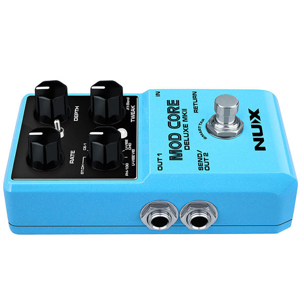 NUX Mod Core Deluxe MKII 8 Modulations Guitar Effects Pedal with Stereo Connection