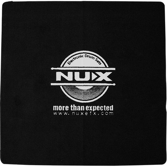 NUX Drum Rug - 130cm X 130cm Anti Slip Drum Carpet for Acoustic or Electric Drumkit (Black)