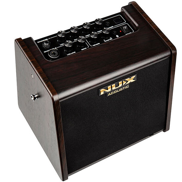 NUX AC-25 Stageman 25 Watt Portable Battery Powered Acoustic Guitar Speaker Amplifier with Bluetooth Amp (AC25)