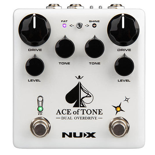 NUX NDO-5 Verdugo Series Ace Of Tone Dual Overdrive Guitar Effects Pedal (NDO5 NDO 5)