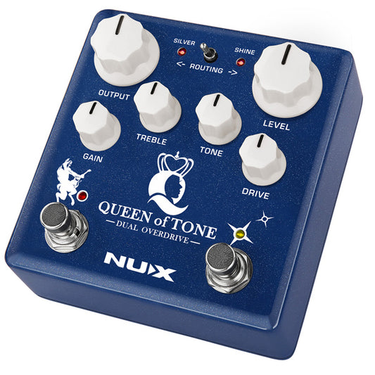 NUX NDO-6 Queen of Tone Dual Overdrive Guitar Effect Pedal stimulate Horseman and Morning Star (NDO6 NDO 6)