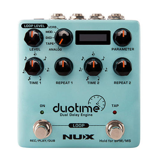 Nux NDD-6 Duotime Dual Delay Engine Guitar Effects Stereo Pedal (NDD6 NDD 6)