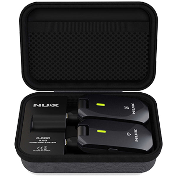 NUX C-5RC 5.8GHz Guitar Wireless System Transmitter and Receiver with Charging Case (C5RC C 5RC)