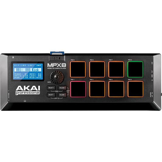 Akai Professional MPX8 USB SD Sample Pad Midi Controller (MPX-8 MPX 8)