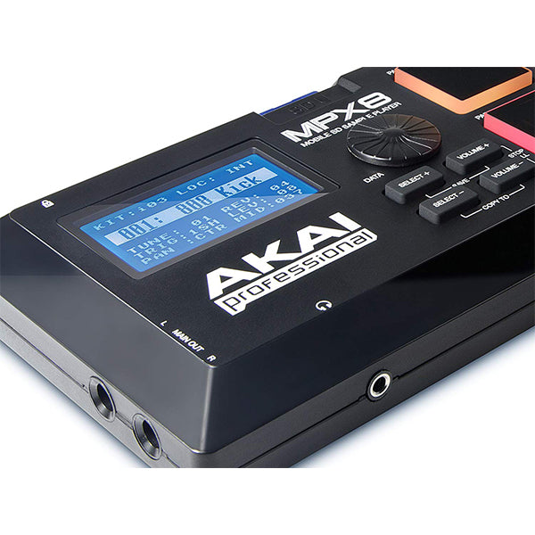 Akai Professional MPX8 USB SD Sample Pad Midi Controller (MPX-8 MPX 8)