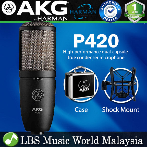 AKG P420 Pro Audio Large Diaphragm Condenser Microphone (P-420 P 420)
