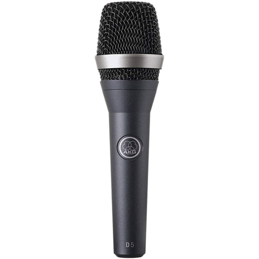 AKG D5 Professional Dynamic Supercardioid Vocal Microphone with Mic Clip and Bag (D 5)