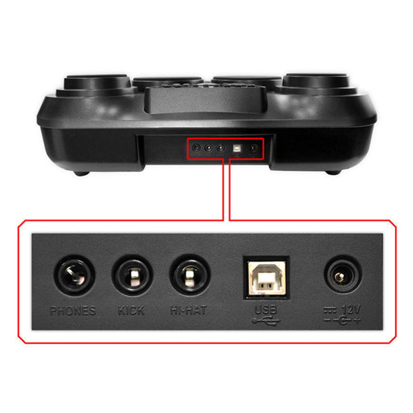 Alesis CompactKit 7 Pad Portable Electronic Tabletop Drum Kit with Velocity Sensitivity Kit Set (Compact Kit 7)