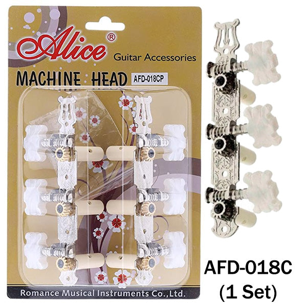 Alice Classical Guitar 3-On-A-Plank Machine Heads (Long) 018C