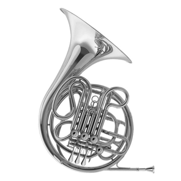 Eldon by Antigua EFH321NK F/Bb Double French Horn Nickel Plate Kruspe Wrap with Case (EFH321)