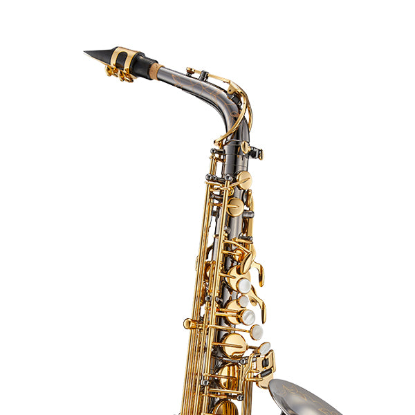 Antigua WAS4248BG Powerbell Alto Saxophone Black Nickel with Soft Bag (AS4248 BG)