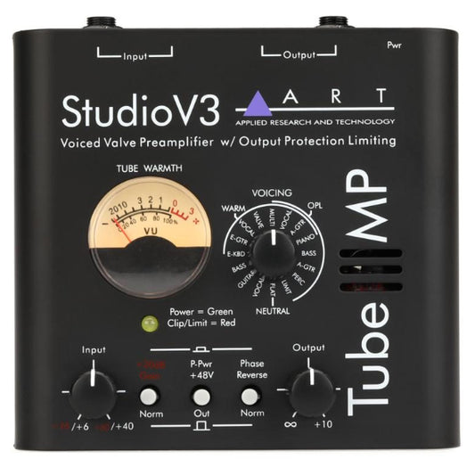 ART Pro Audio Tube MP Studio V3 Single Channel Tube Mic Microphone Instrument Preamp