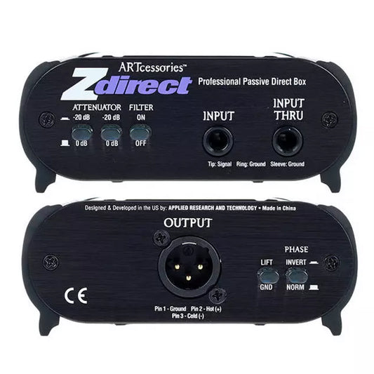 ART Pro Audio ZDIRECT Professional Passive Direct Box (Z DIRECT)