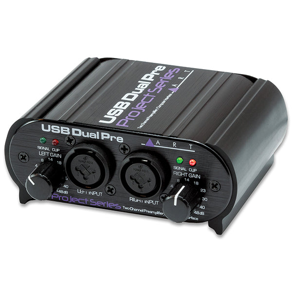 ART Pro Audio USB Dual Pre Project Series 2 Channel USB Preamp Audio Interface