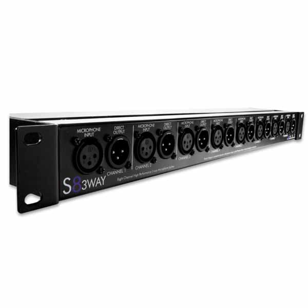 ART Pro Audio S8-3Way 8 Channel 3 Way Microphone Mic Splitter