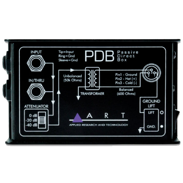 ART Pro Audio PDB Switchable Passive Direct Box DI