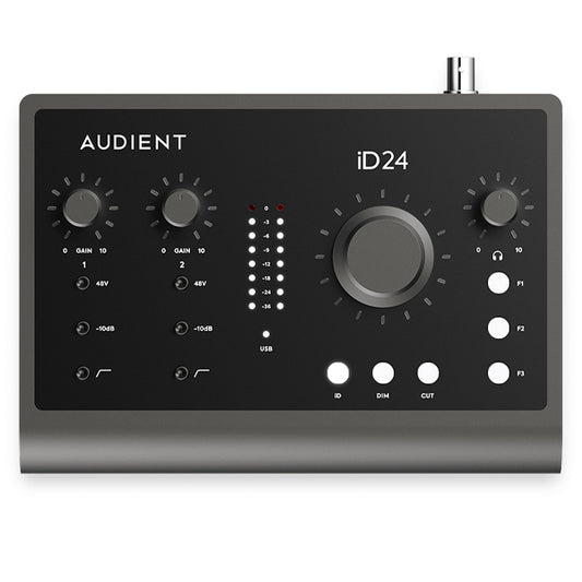 Audient iD24 10 in 14 out USB C Audio Interface with 2 Microphone Preamp
