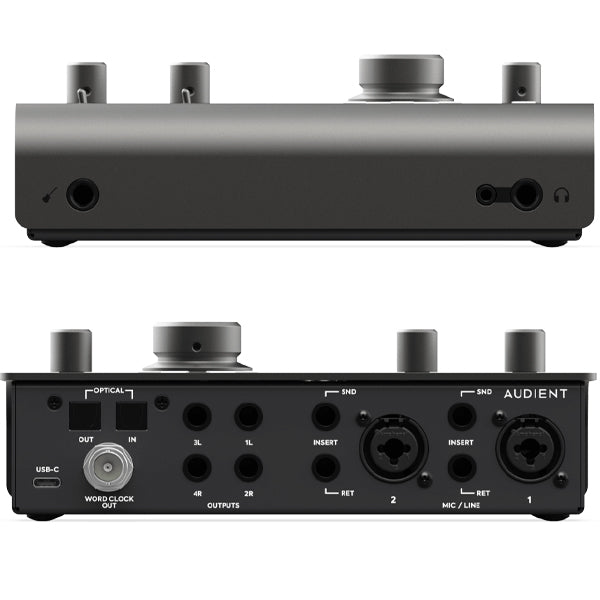 Audient iD24 10 in 14 out USB C Audio Interface with 2 Microphone Preamp