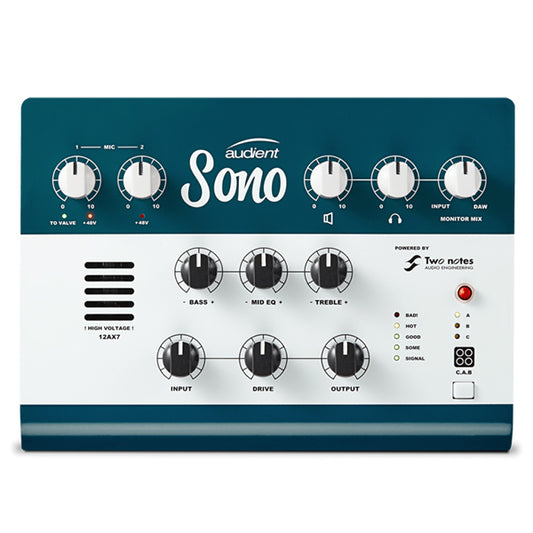 Audient Sono 10 in 4 out USB Guitar Recording Audio Interface 2 Mic and Tune Guitar Preamp