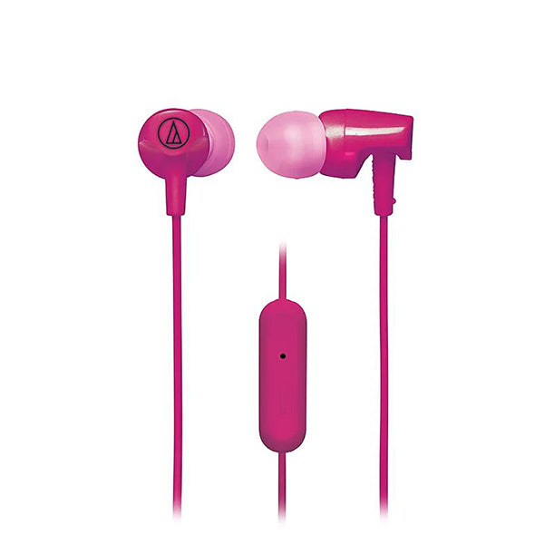 Audio Technica ATH-CLR100iS PK Pink Sonic Fuel In Ear Headphone Earphone (CLR100iS)