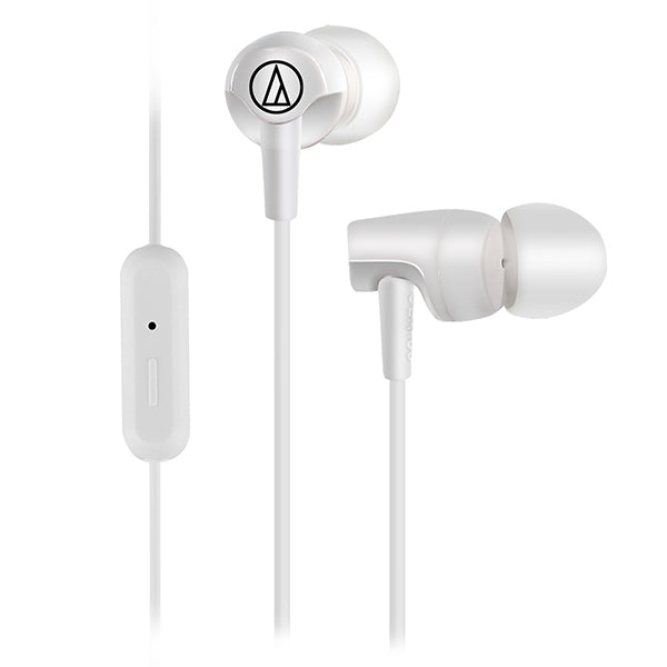 Audio Technica ATH-CLR100iS WH White Sonic Fuel In Ear Headphone Earphone (CLR100iS)