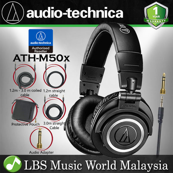 Audio Technica ATH-M50x Professional Monitor Studio Headphone