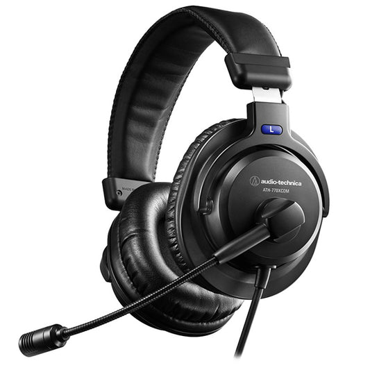 Audio Technica ATH-770XCOM Headphone Closed Back Dynamic Stereo Headset With Microphone (ATH770XCOM ATH770X)