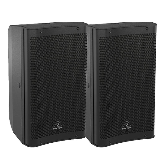 Behringer DR110DSP Active 1000 Watt 10" PA Speaker System with DSP and 2 Channel Mixer Bluetooth Pair (DR 110DSP DR-110DSP)