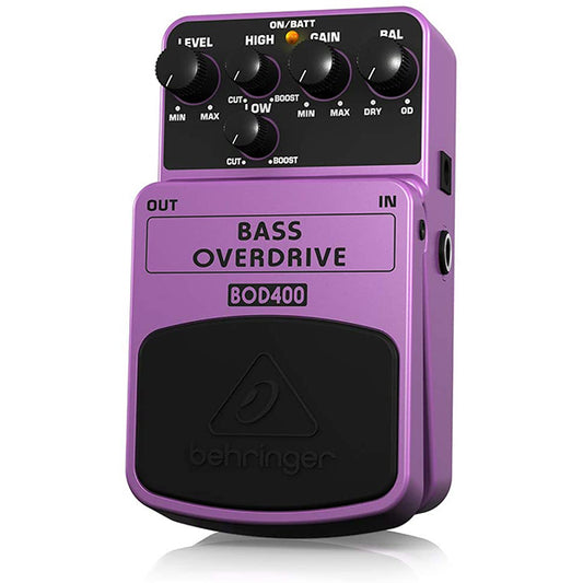 Behringer BOD400 Bass Overdrive Effect Pedal For Electric Bass Guitar (BOD-400 BOD 400)