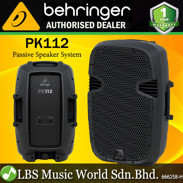 Behringer PK112 600 Watt 12 Inch Passive Speaker System
