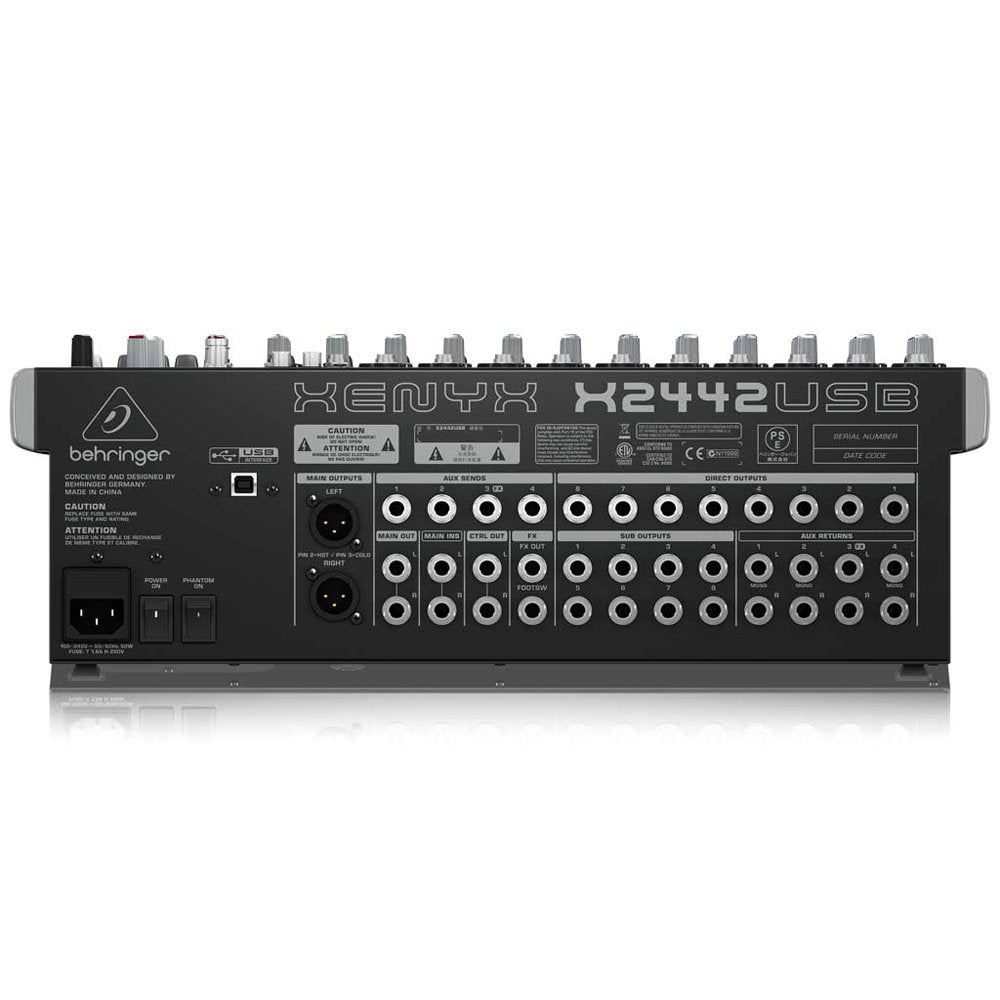 Behringer XENYX-X2442USB Premium 24V Input Portable Mixer (XENYXX2442USB XENYX X2442USB)