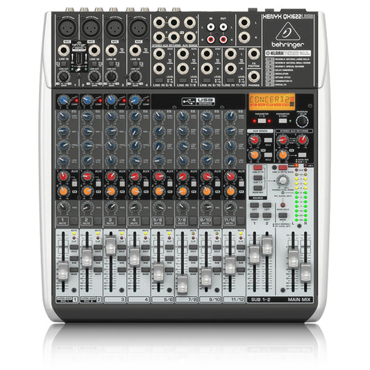 Behringer XENYX-QX1622USB Premium 16 Input Portable Mixer with USB Audio Interface (QX1622)