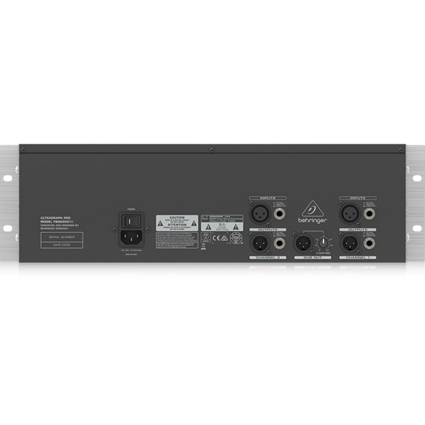 Behringer FBQ-6200HD 2 High Definiton 31 Band Stereo Graphic Equalizer with FBQ (FBQ6200HD FBQ 6200HD FBQ6200 HD FBQ-6200)