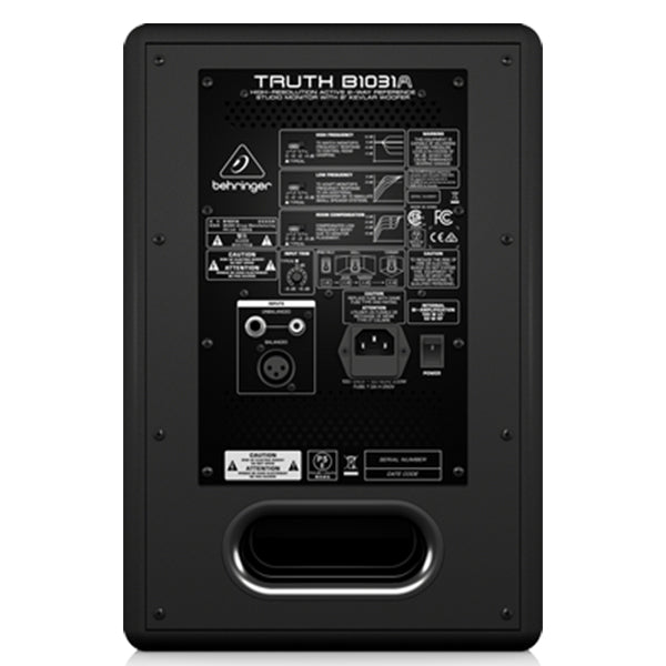 Behringer B-1031A 70W + 33W Active 2 Way Studio Monitor Speaker with 8" Kevlar woofer Pair (B1031A B1031 A)