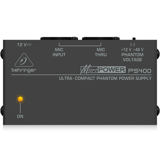 Behringer PS-400 1 Channel MicroPower Ultra Compact Phantom Power Supply (PS400 PS 400)
