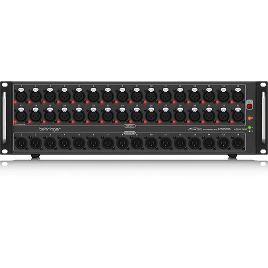 Behringer S-32 Digital Snake I/O Box with 32 Mic Inputs 16 Outputs AES50 and KLARK TEKNIK SuperMAC (S32 S 32)