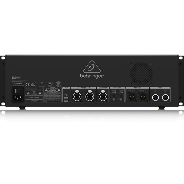 Behringer S-32 Digital Snake I/O Box with 32 Mic Inputs 16 Outputs AES50 and KLARK TEKNIK SuperMAC (S32 S 32)