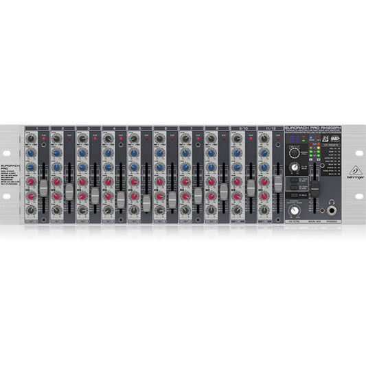 Behringer RX-1202FX 12 Input Mic Line Level Rack Mixer Premium Mic pre Amp (RX1202 RX-1202 FX RX1202FX)