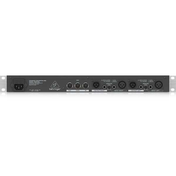 Behringer FBQ-2496 Automatic and Ultra Fast Feedback Destroyer Parametic EQ (FBQ2496 FBQ 2496)