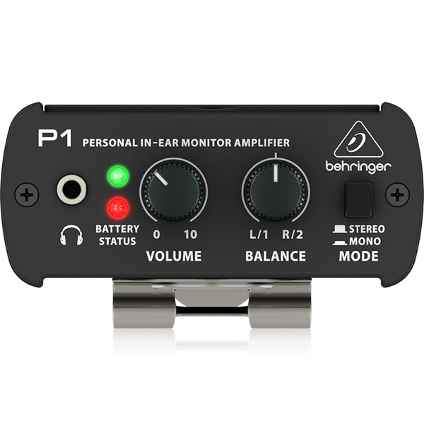 Behringer P-1 Powerplay Personal In Ear Monitor Amplifier Amp with Dual Inputs Mono Stereo Switch (P1 P 1)