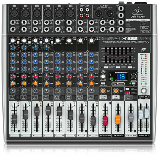 Behringer XENYX-X1222USB Premium 16 Input Portable Mixer (XENYXX1222USB XENYX X1222USB)